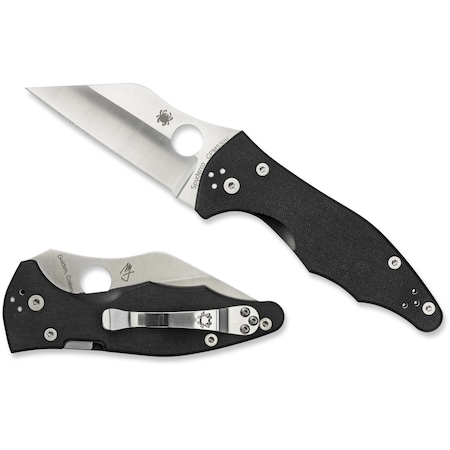 Spyderco 2024 Spyderco Yojimbo 2 G-10 Black Plain SPY-C85GP2
